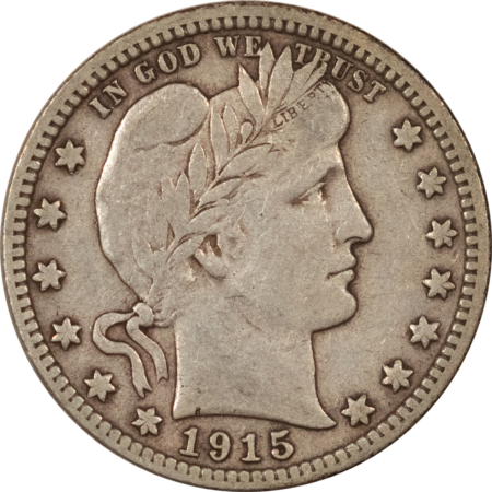 Barber Quarters 1915-D BARBER QUARTER – HIGH GRADE CIRCULATED EXAMPLE!
