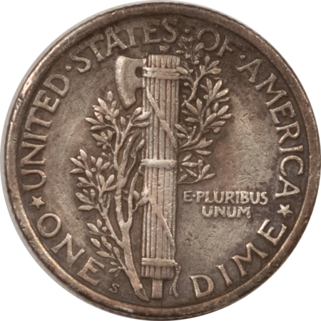 Mercury Dimes 1918-S MERCURY DIME – HIGH GRADE EXAMPLE BUT THOROUGHLY CLEANED!