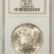 New Certified Coins 1925 $1 PEACE DOLLAR – PCGS MS-63, OLD GREEN HOLDER, PRETTY & PREMIUM QUALITY!
