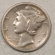 Mercury Dimes 1925 1925-D 1925-S MERCURY DIMES LOT/3, 25 XF, 25D F+ W/OLD CLEANINGS, 25-S CIRC