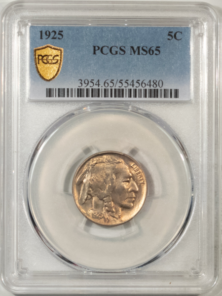 Buffalo Nickels 1925 BUFFALO NICKEL – PCGS MS-65, GEM!