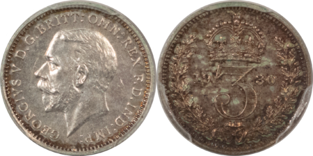 New Store Items 1930 GREAT BRITAIN SILVER MAUNDY 4 COIN SET (1D, 2D, 3D, 4D) PCGS PL-64/63/63/62