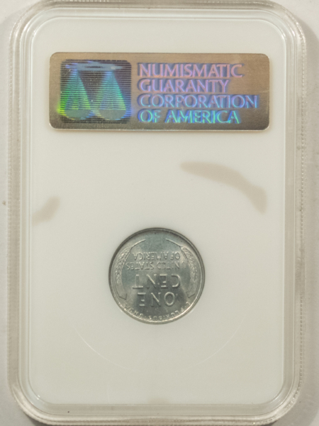 Lincoln Cents (Wheat) 1943-D LINCOLN CENT – NGC MS-67, FATTIE HOLDER, SUPERB STEEL CENT!