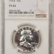 Franklin Halves 1952 PROOF FRANKLIN HALF DOLLAR – NGC PF-67, SUPERB GEM WITH CONTRAST!