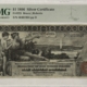 Large Silver Certificates 1896 $5 SILVER CERTIFICATE EDUCATIONAL FR#269 PMG F15, RESTORATION, VF20+ LOOK