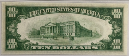 New Store Items 1928A $10 FEDERAL RESERVE NOTE 4-CLEVELAND FR#2001D DA BLOCK PMG CHOICE AU58 EPQ