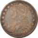 Early Halves 1811 CAPPED BUST HALF DOLLAR, SMALL 8 – HIGH GRADE EXAMPLE BUT CLEANED