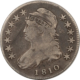 Early Halves 1809 CAPPED BUST HALF DOLLAR – DECENT CIRCULATED, OLD REVERSE SCRATCH!