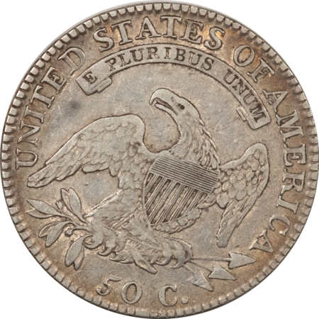 Early Halves 1818 CAPPED BUST HALF DOLLAR – HIGH GRADE CIRCULATED EXAMPLE, OLD OBV SCRATCHES!
