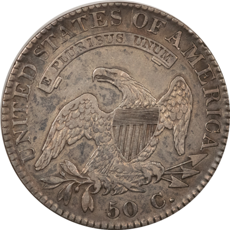 Early Halves 1822 CAPPED BUST HALF DOLLAR – HIGH GRADE EXAMPLE, BUT CLEANED!
