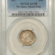 CAC Approved Coins 1837 SEATED LIBERTY HALF DIME, NO STARS, SMALL DATE – PCGS AU-58, CAC APPROVED!