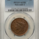 Flying Eagle 1858 FLYING EAGLE CENT, LARGE LETTERS – PCGS MS-62, ATTRACTIVE W/ CHOICE LOOK!