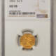 $1 1874 $1 GOLD TY III, PCGS MS-63, WHOLESOME SATINY LUSTER & CHOICE!