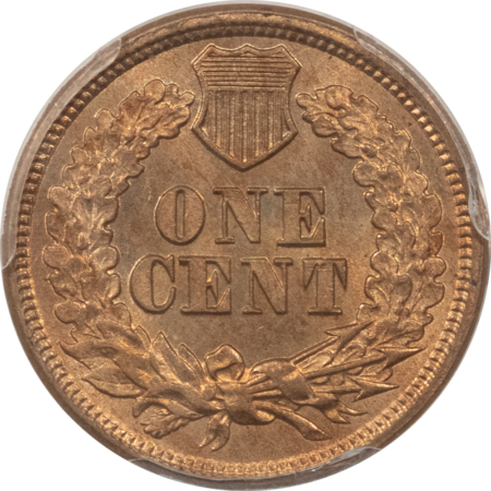 Indian 1863 INDIAN CENT – PCGS MS-63, FLASHY PREMIUM QUALITY!