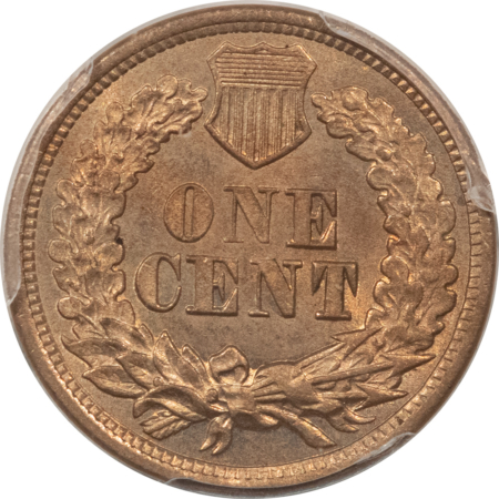 Indian 1863 INDIAN CENT – PCGS MS-63, FLASHY PREMIUM QUALITY!