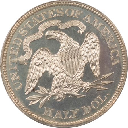 Liberty Seated Halves 1867 PROOF SEATED LIBERTY HALF DOLLAR PCGS PR-65 CAM WHITE CAMEO GEM GREAT LOOK!