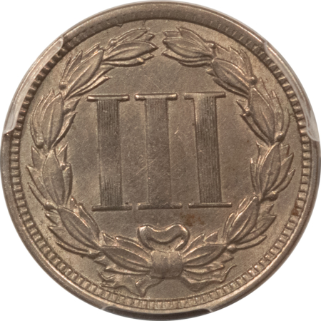 New Certified Coins 1868 THREE CENT NICKEL – PCGS AU-55