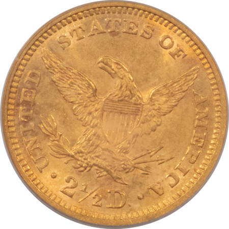 $2.50 1873 OPEN 3 $2.50 LIBERTY GOLD, PCGS MS-63, OLDER HOLDER & PREMIUM QUALITY!