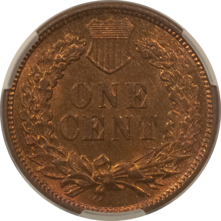 CAC Approved Coins 1874 INDIAN CENT, EAGLE EYE – CACG MS-65+ RB, PREMIUM QUALITY & CAC APPROVED!