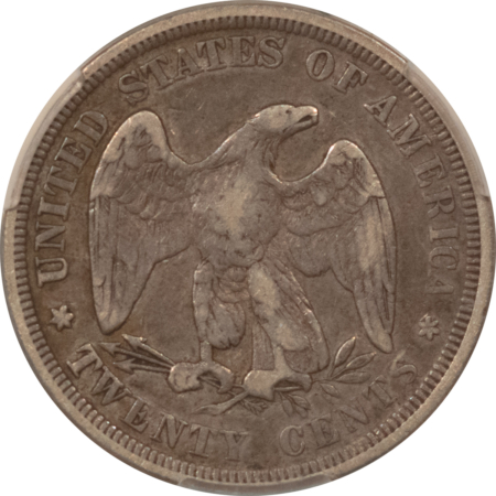 CAC Approved Coins 1875 TWENTY CENT PIECE – CACG VG-10, NICE ORIGINAL, CAC APPROVED!