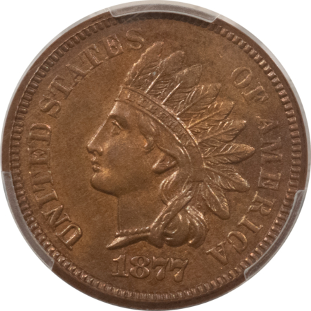 Indian KEY-DATE 1877 INDIAN CENT, PCGS MS-62 BN CAC; PQ, CHOICE & LOOKS MS-64!