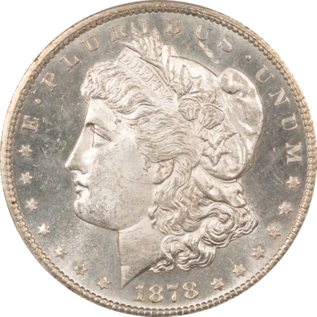 Morgan Dollars 1878-CC $1 MORGAN DOLLAR – PCGS MS-64, FLASHY & PREMIUM QUALITY! CARSON CITY!