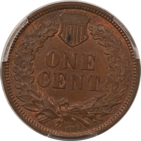 Indian 1879 INDIAN CENT – PCGS MS-63 BN, CHOICE WITH RED HIGHLIGHTS!
