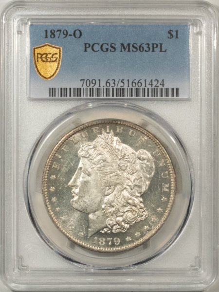 Morgan Dollars 1879-O $1 MORGAN DOLLAR – PCGS MS-63 PL