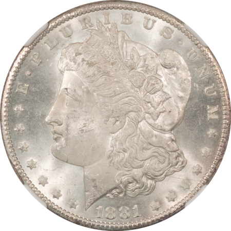 Morgan Dollars 1881-CC $1 MORGAN DOLLAR – NGC MS-63, CARSON CITY!