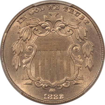 New Certified Coins 1882 SHIELD NICKEL – PCGS MS-64, FLASHY!