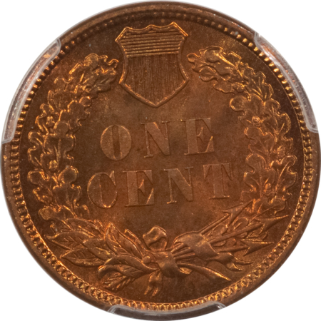 Indian 1883 INDIAN CENT, MPD FS-303 S-1 – PCGS MS-64 RB, LOOKS 65, ALMOST RED & PQ!