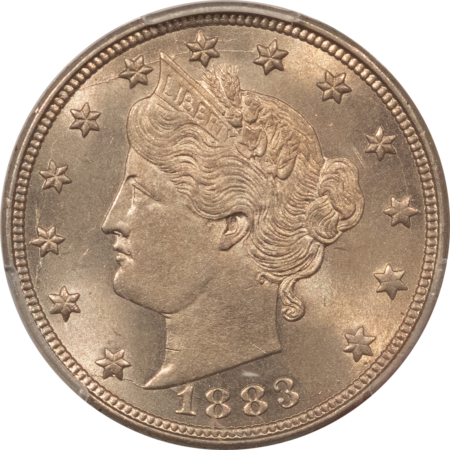 Liberty Nickels 1883 LIBERTY NICKEL, NO CENTS – PCGS MS-65, FRESH & FLASHY GEM!