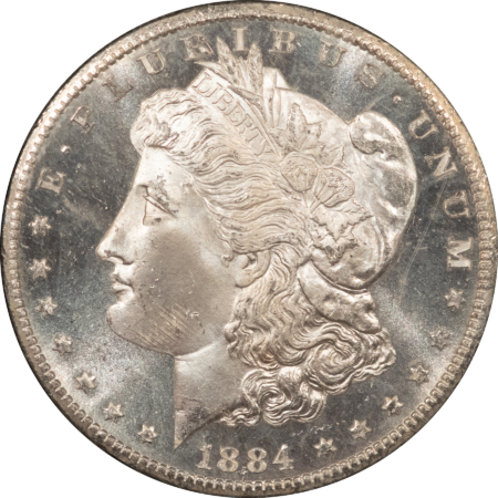 Morgan Dollars 1884-CC $1 MORGAN DOLLAR GSA-NGC MS-64 PL BOX/CARD PREMIUM QUALITY+ CARSON CITY