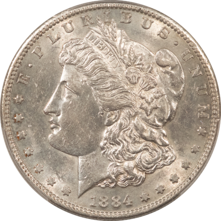 Morgan Dollars 1884-S $1 MORGAN DOLLAR – PCGS AU-55, FLASHY WHITE & NICE!