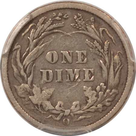 Barber Dimes 1895-O BARBER DIME – PCGS F-12, NICE ORIGINAL KEY-DATE!