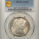 Barber Halves 1913 BARBER HALF DOLLAR – PCGS AU-50, KEY-DATE!