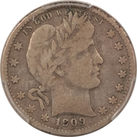 Barber Quarters 1909-O BARBER QUARTER – PCGS F-12, TOUGH DATE!