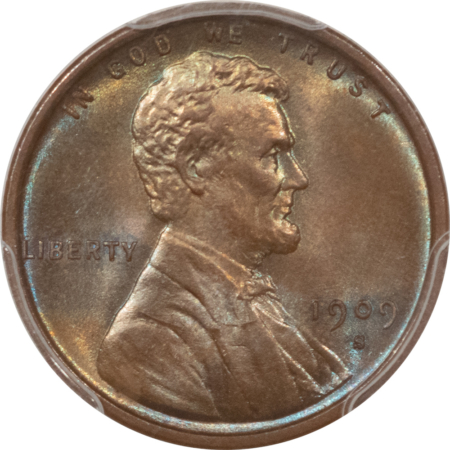 Lincoln Cents (Wheat) 1909-S VDB LINCOLN CENT – PCGS MS-64 BN, LOOKS 66BN, PREMIUM QUALITY!