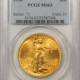 $20 1927 $20 ST GAUDENS GOLD DOUBLE EAGLE – PCGS MS-62 RATTLER PREMIUM QUALITY, CAC!