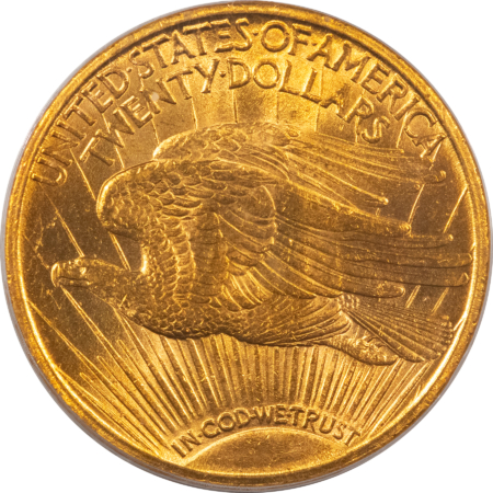 $20 1910 $20 ST GAUDENS GOLD DOUBLE EAGLE – PCGS MS-63, BETTER DATE!