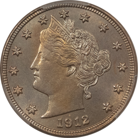 Liberty Nickels 1912-D LIBERTY NICKEL – PCGS MS-64, REALLY PRETTY, TOUGH DATE!