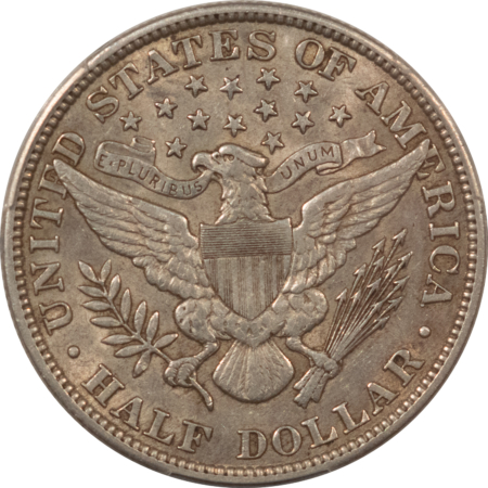 Barber Halves 1913 BARBER HALF DOLLAR – PCGS AU-50, KEY-DATE!