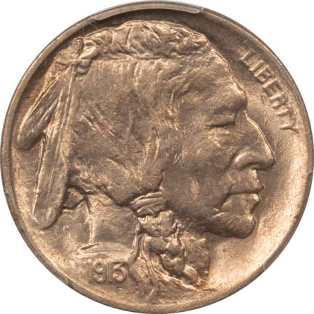 Buffalo Nickels 1913 BUFFALO NICKEL, TYPE 1 – PCGS MS-63, CHOICE!