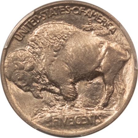 Buffalo Nickels 1913 BUFFALO NICKEL, TYPE 1 – PCGS MS-63, CHOICE!