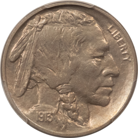 Buffalo Nickels 1913 BUFFALO NICKEL, TYPE 2 – PCGS MS-64, NICE ORIGINAL!