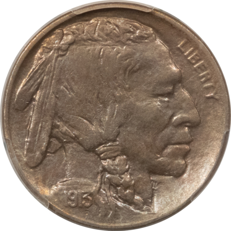 Buffalo Nickels 1913-D BUFFALO NICKEL, TYPE 2 – PCGS AU-58, NICE ORIGINAL!