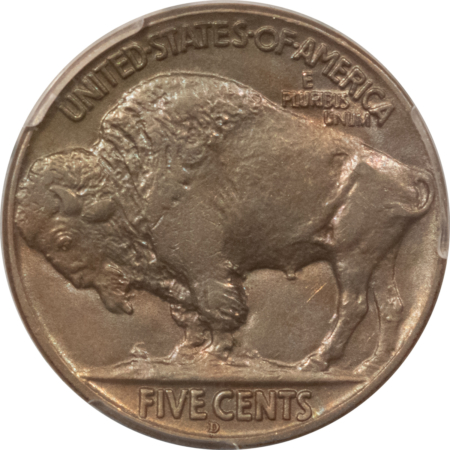 Buffalo Nickels 1913-D BUFFALO NICKEL, TYPE 2 – PCGS AU-58, NICE ORIGINAL!