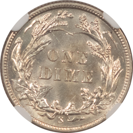 Barber Dimes 1913-S BARBER DIME – NGC MS-62, FLASHY & LOOKS BETTER! TOUGH!