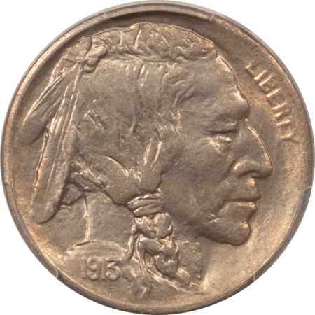 Buffalo Nickels 1913-S BUFFALO NICKEL, TY 1 – PCGS MS-64, FRESH AND PREMIUM QUALITY!