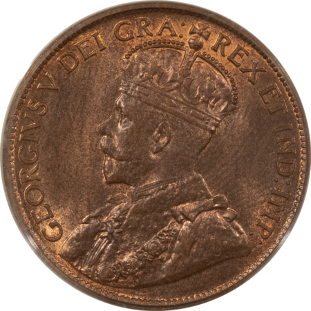 New Certified Coins CANADA 1916 LARGE CENT, KM-21 – PCGS MS-64 RB, FRESH & PRETTY, OGH!
